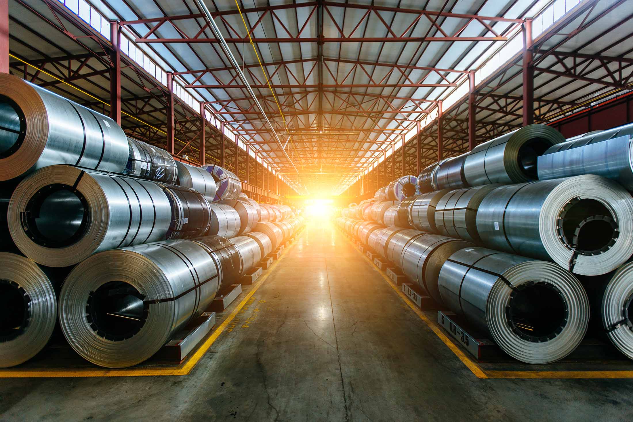 Steel Coils in storage
